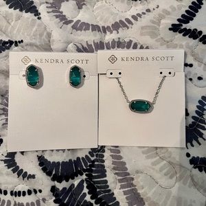 NWOT Kendra Scott Silver with London Blue Stone